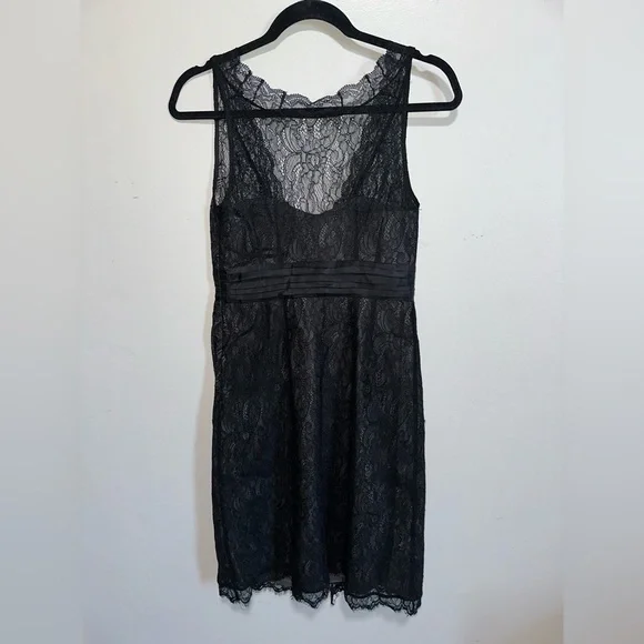 Anthropologie Moulinette Soeurs Black Lace Shadow Canopy Dress - Picture 4 of 4